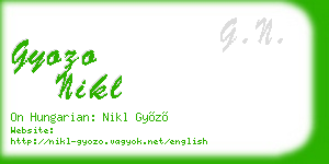 gyozo nikl business card